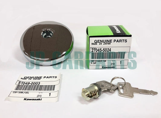 KAWASAKI FUEL TANK CAP & SWITCH 51049-0003 & 27045-5024, VULCAN 500 800
