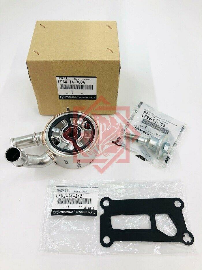 LF6W-14-700A MAZDA GENUINE OIL COOLER KIT 3/5/6 & GASKET BOLT CX-7 - JP-CARPARTS