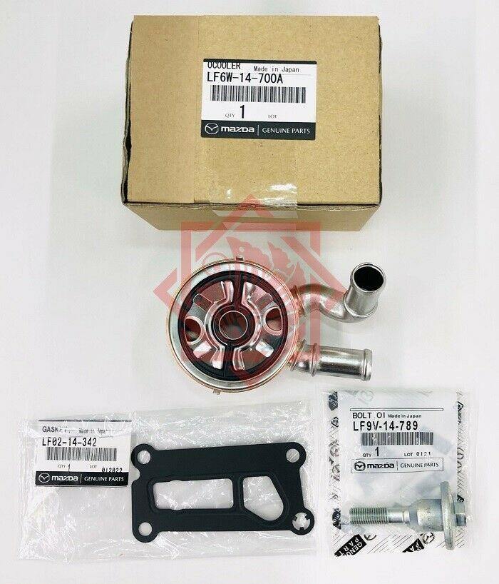 LF6W-14-700A MAZDA GENUINE OIL COOLER KIT 3/5/6 & GASKET BOLT CX-7 - JP-CARPARTS