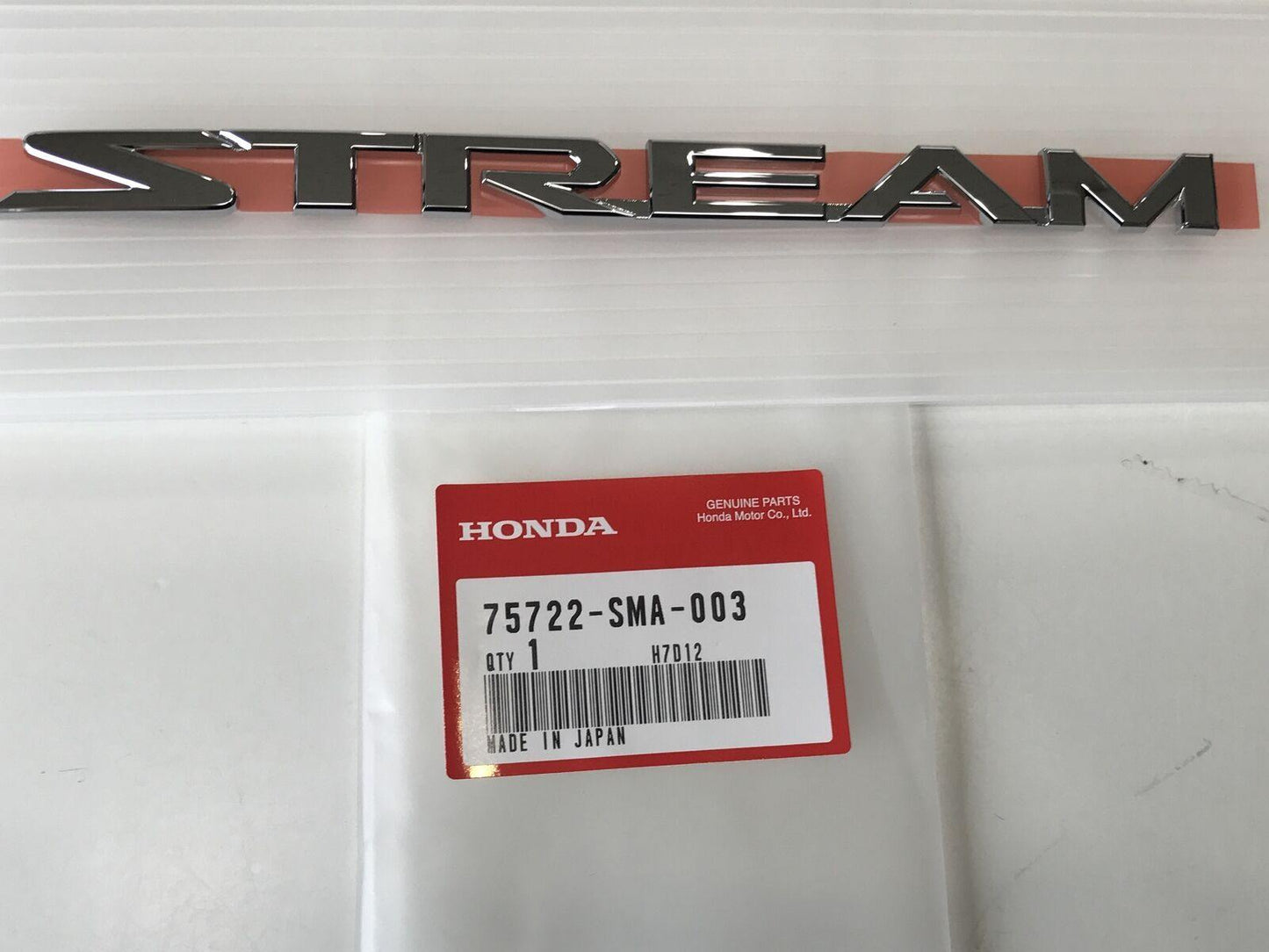 75722SMA003 HONDA EMBLEM ,REAR (STREAM) - JP-CARPARTS