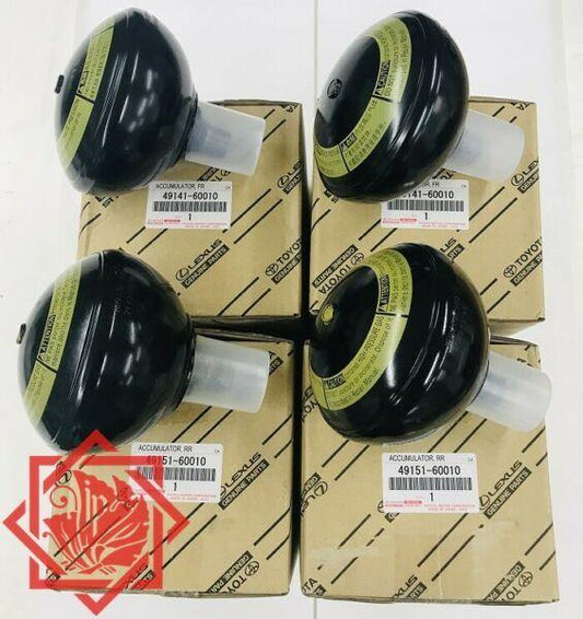 SUSPENSION ACCUMULATOR SET OF 4 / LX470, UZJ100, 49141-60010 / 49151-60010 - JP-CARPARTS